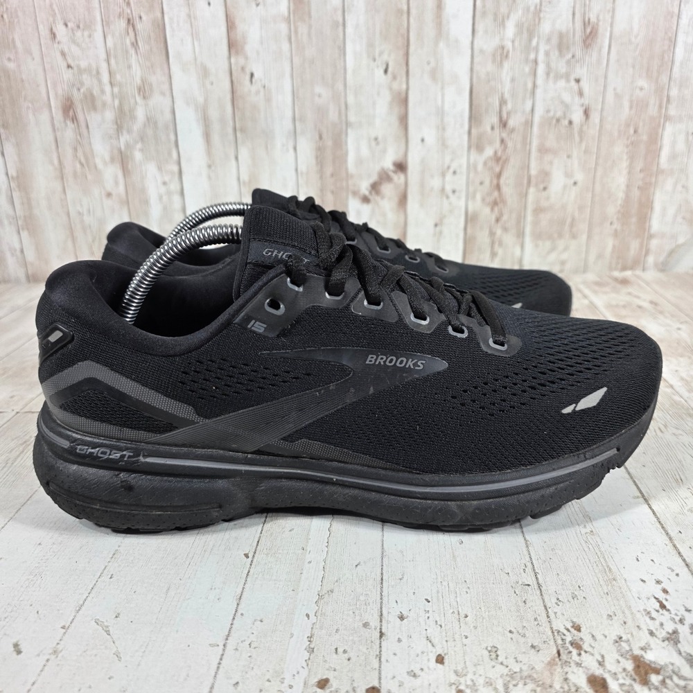 Brooks Ghost 15 Mens Running Shoes Black Extra Wide 4E 1103934E020 Size 9.5
